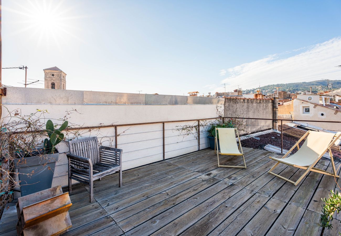 Maison à La Ciotat - Maison Oktopus. Terrasses avec vue mer, clim sauna