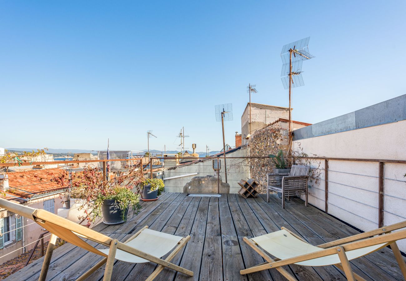 Maison à La Ciotat - Maison Oktopus. Terrasses avec vue mer, clim sauna