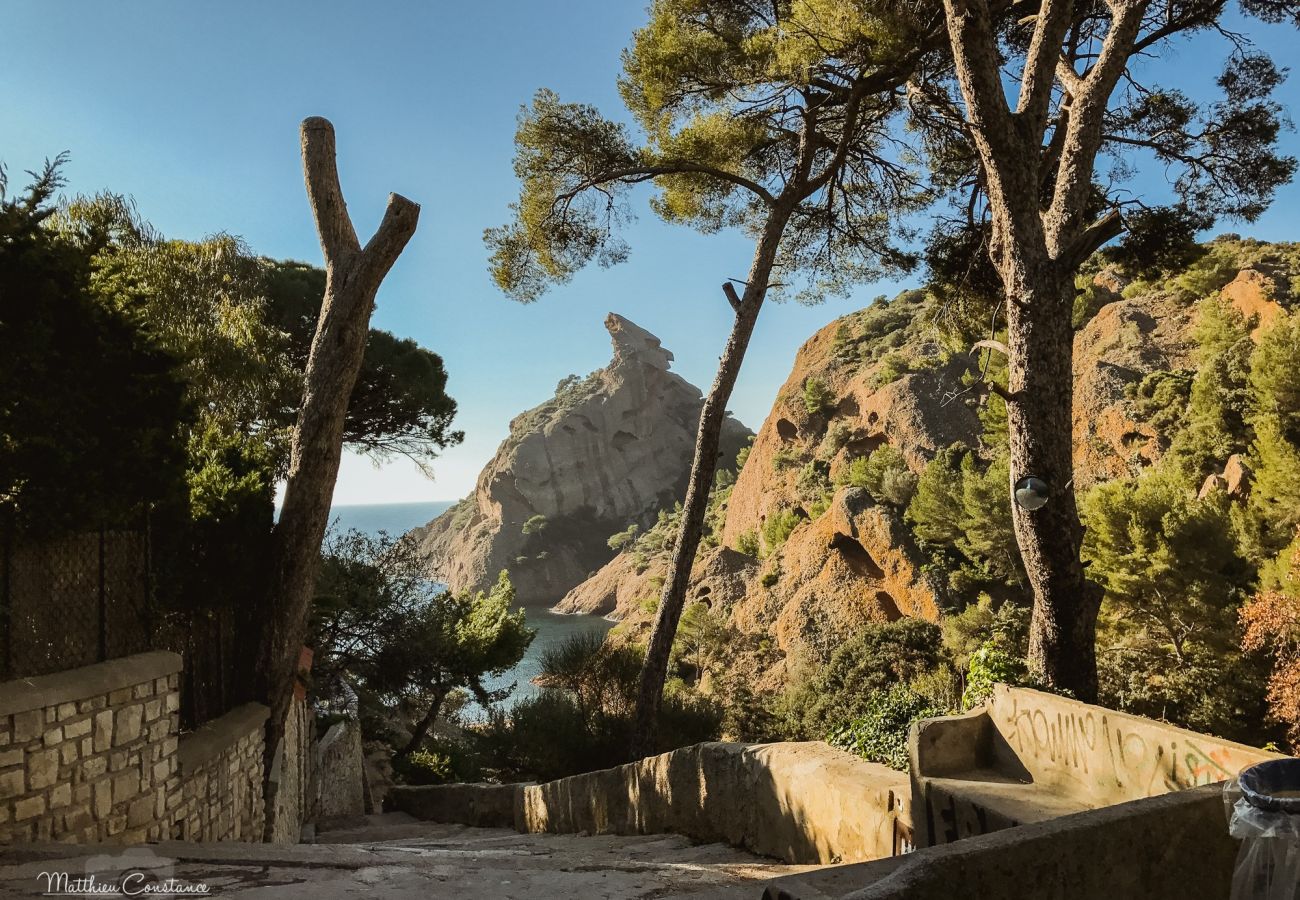 Maison à La Ciotat - Maison Oktopus. Terrasses avec vue mer, clim sauna