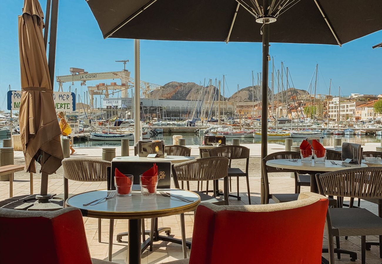 Maison à La Ciotat - Maison Oktopus. Terrasses avec vue mer, clim sauna