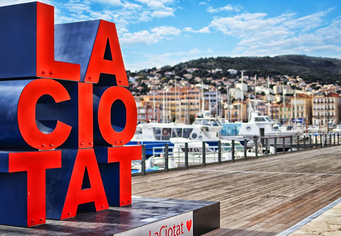 Maison à La Ciotat - Maison Oktopus. Terrasses avec vue mer, clim sauna