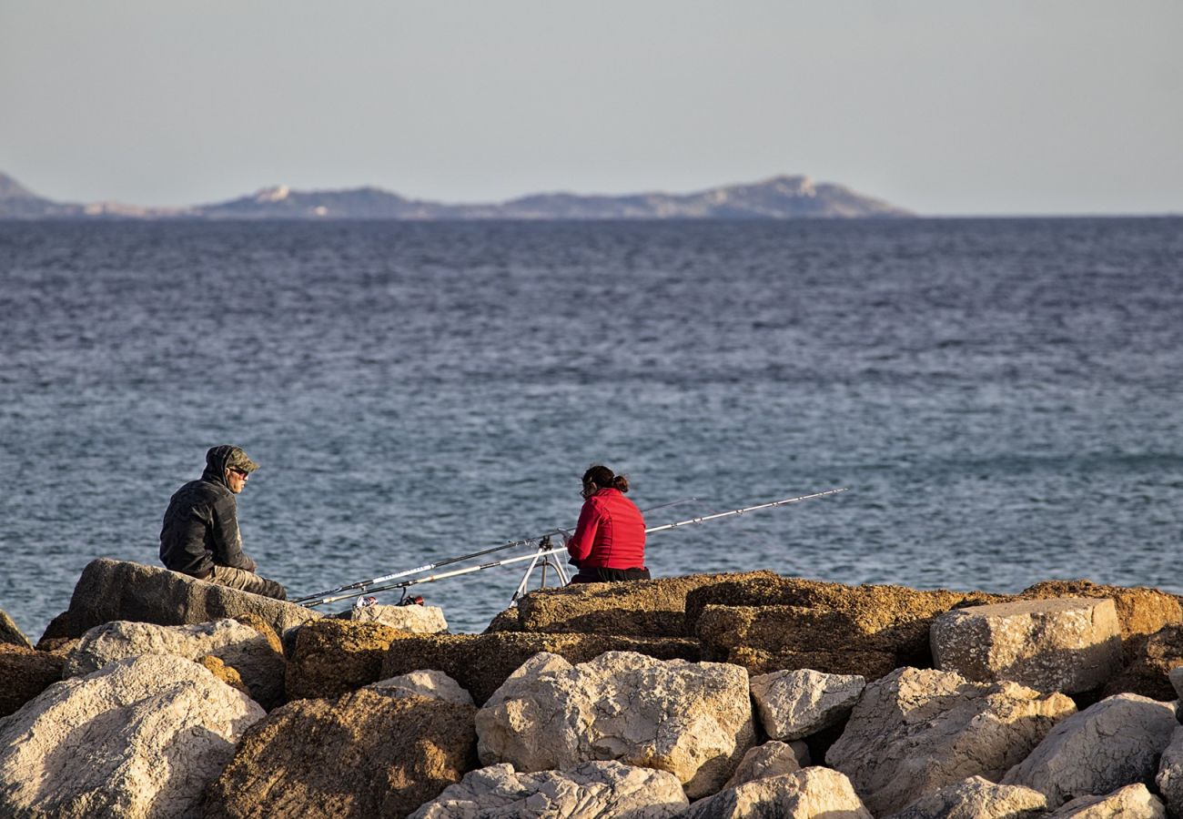 Appartement à La Ciotat - Les Cigales, bas de villa, clim, jardin parking